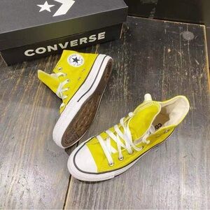 Converse Chunk Taylor All Star Hi Unisex Shoes Bold Citron Size US4.5M 163353F